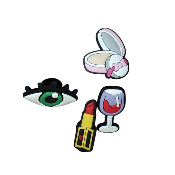 Crocs Shoe Charms Jibbitz  7 Piece Assorted Fashion and Make-up - Picture 9 of 9